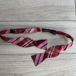 Banana Republic Red Plaid Bow Tie